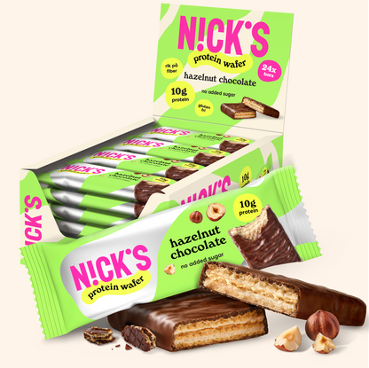 NICK'S Protein Wafer 24x40g - Hazelnut product packaging