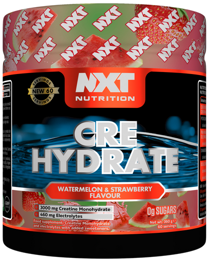 NXT Nutrition CRE Hydrate 360g Watermelon Strawberry packshot