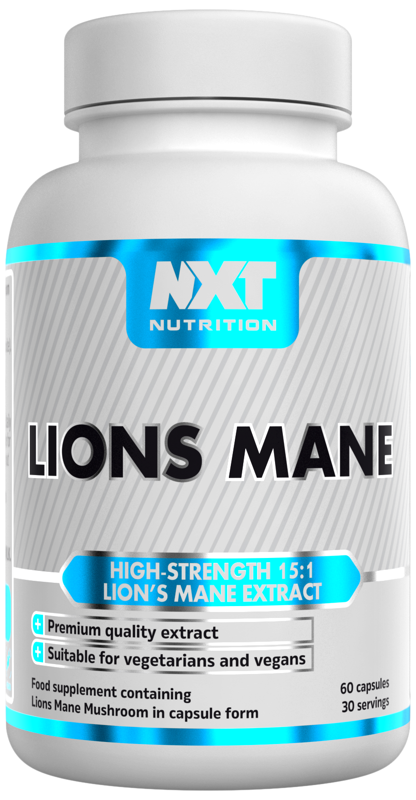 NXT Nutrition Lions Mane 60 Caps packshot