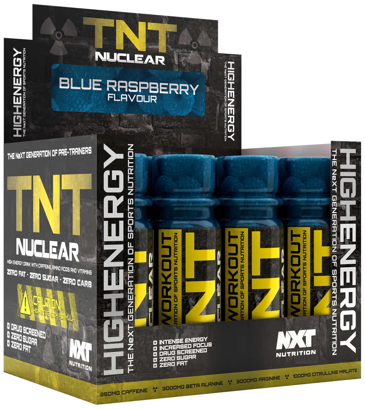 NXT Nutrition TNT Nuclear Shots 12x60ml Blue Raspberry packshot