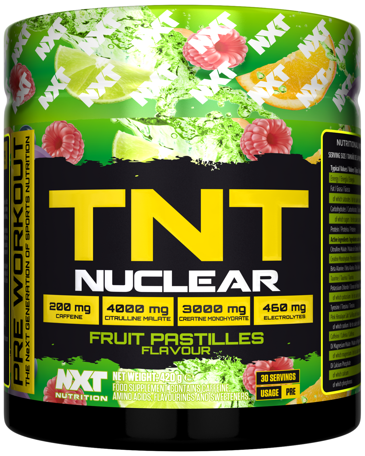 NXT Nutrition TNT Nuclear 420g Fruit Pastilles packshot