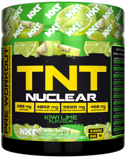 NXT Nutrition TNT Nuclear 420g Kiwi Lime Twist packshot