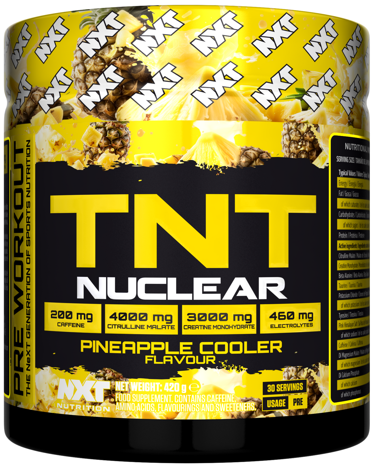 NXT Nutrition TNT Nuclear 420g Pineapple packshot