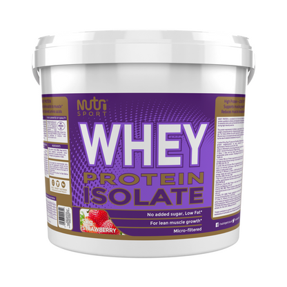NutriSport Whey Isolate 5kg Strawberry packshot