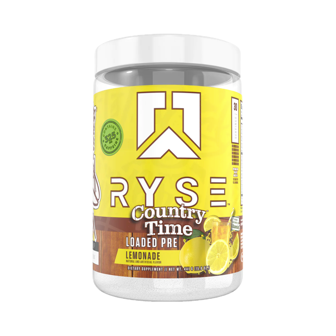 RYSE Loaded Pre tub, COUNTRY TIME LEMONADE