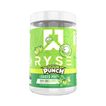 RYSE Loaded Pre tub, SOUR PUNCH Sour Green Apple