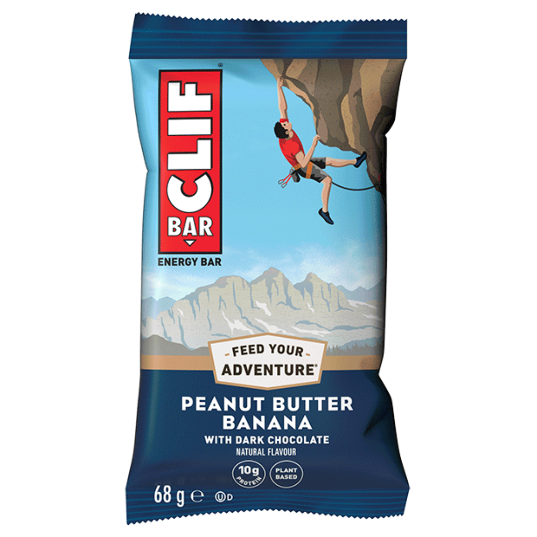 CLIF Bar 12x68g Peanut Butter Banana with Dark Chocolate packshot
