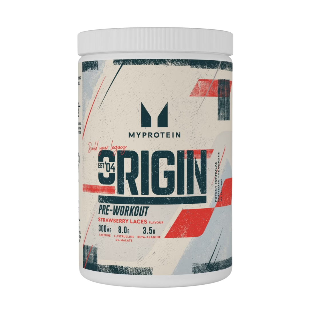 MyProtein Origin Pre-Workout 600g - Strawberry Laces
