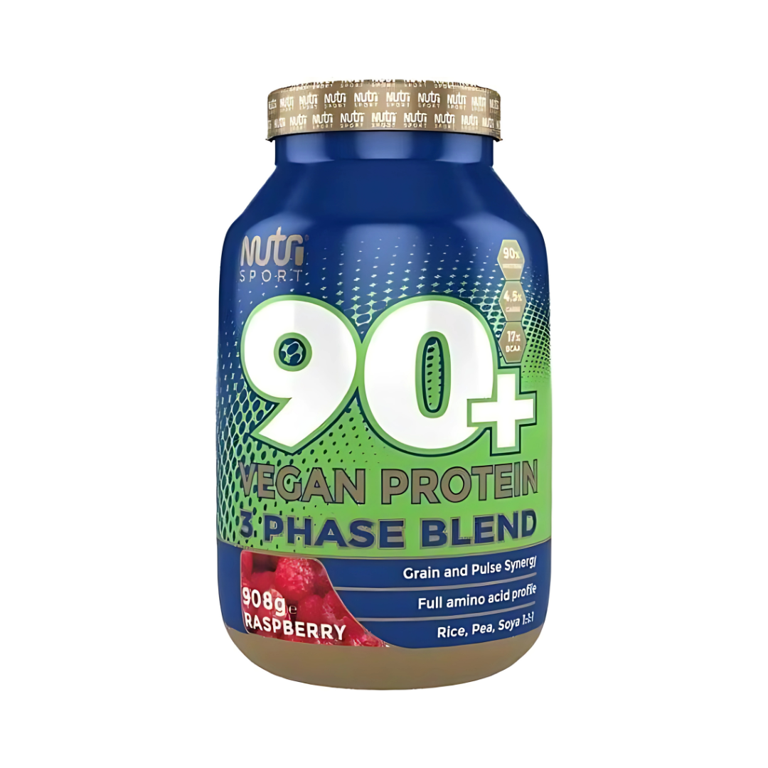 NutriSport 90+ Vegan Protein 908g Raspberry