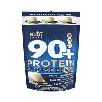 NutriSport 90+ Protein 4 Phase Blend 1Kg - Vanilla product packaging