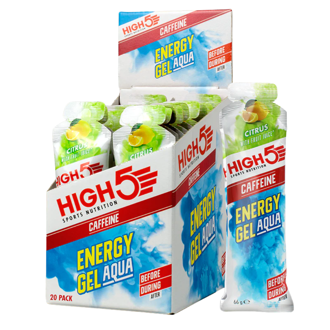 HIGH5 Energy Gel Aqua Caffeine 20x66g Citrus