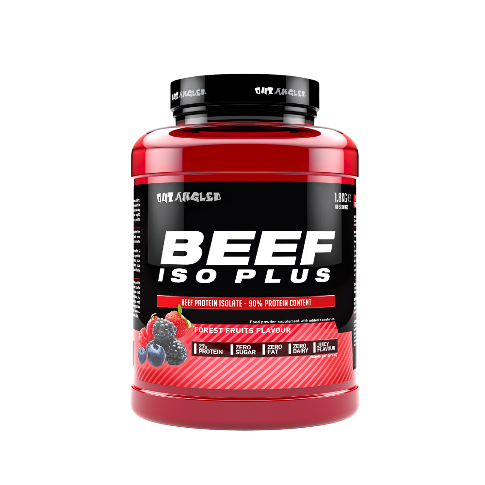 Outangled Beef Iso Plus 1.8kg - Forest Fruits product packaging