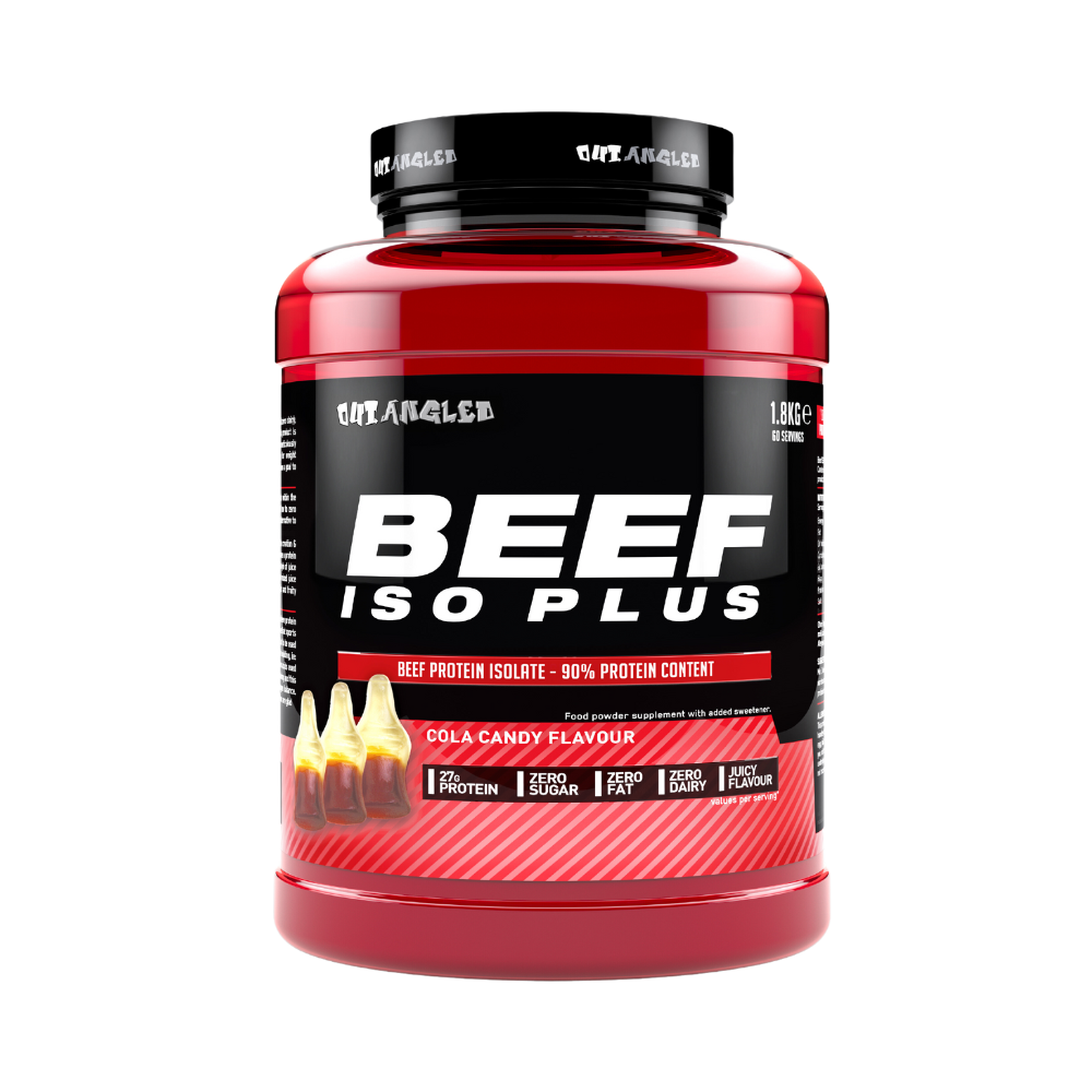 Outangled Beef Iso Plus 1.8kg - Cola Candy product packaging