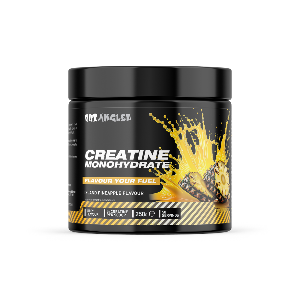 Outangled Creatine Monohydrate 250g - Island Pineapple product packaging