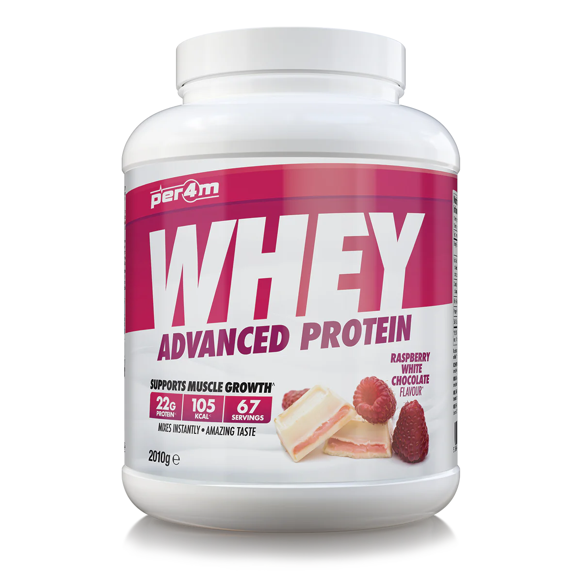 Per4m Advanced Whey Protein 2.01kg - Raspberry White Chocolate