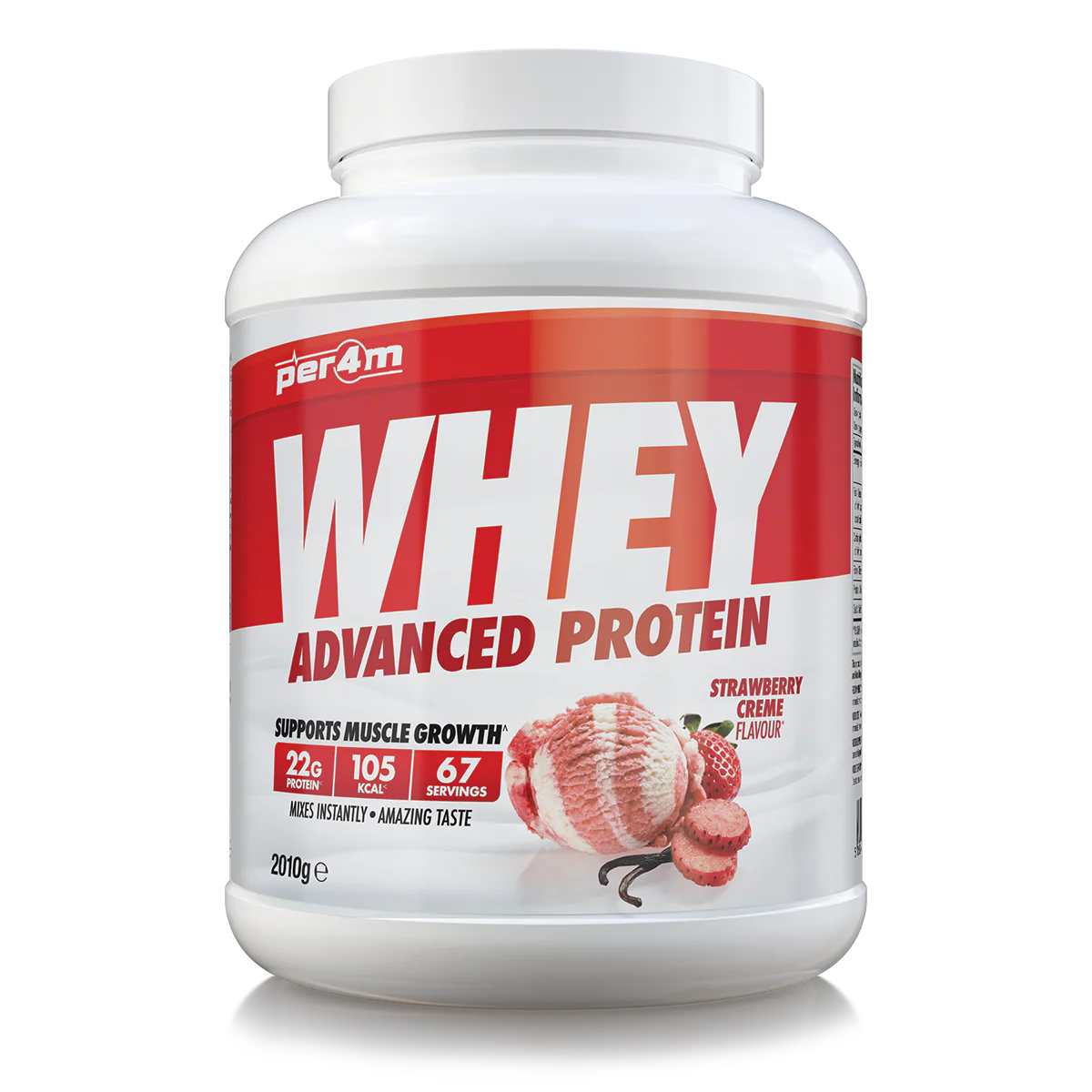 Per4m Advanced Whey Protein 2.01kg - Strawberry Creme
