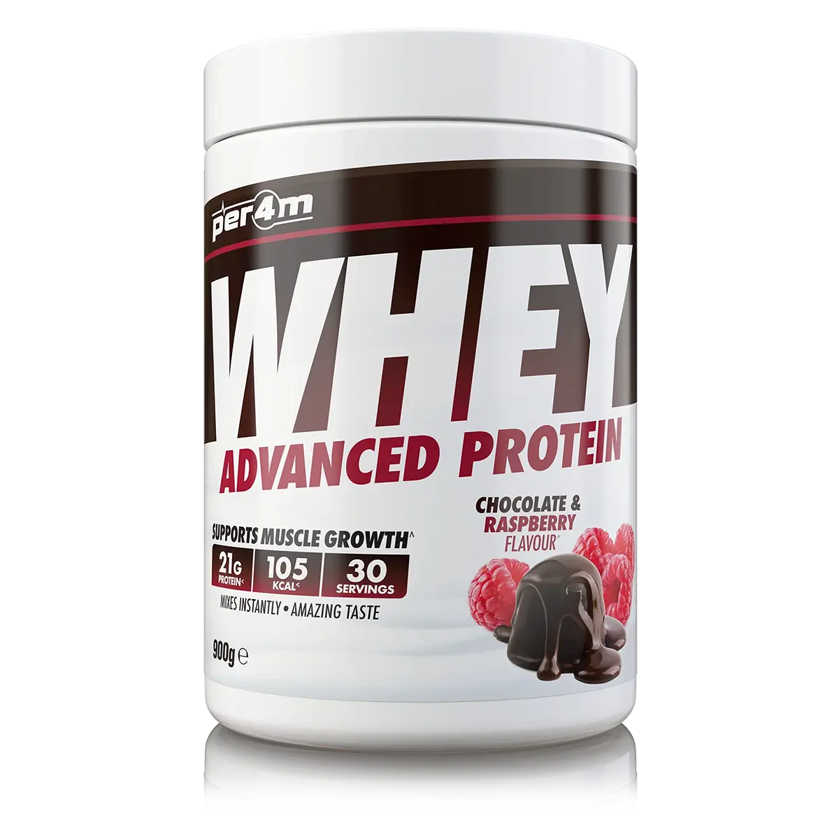 Per4m Advanced Whey Protein 900g - Chocolate & Raspberry