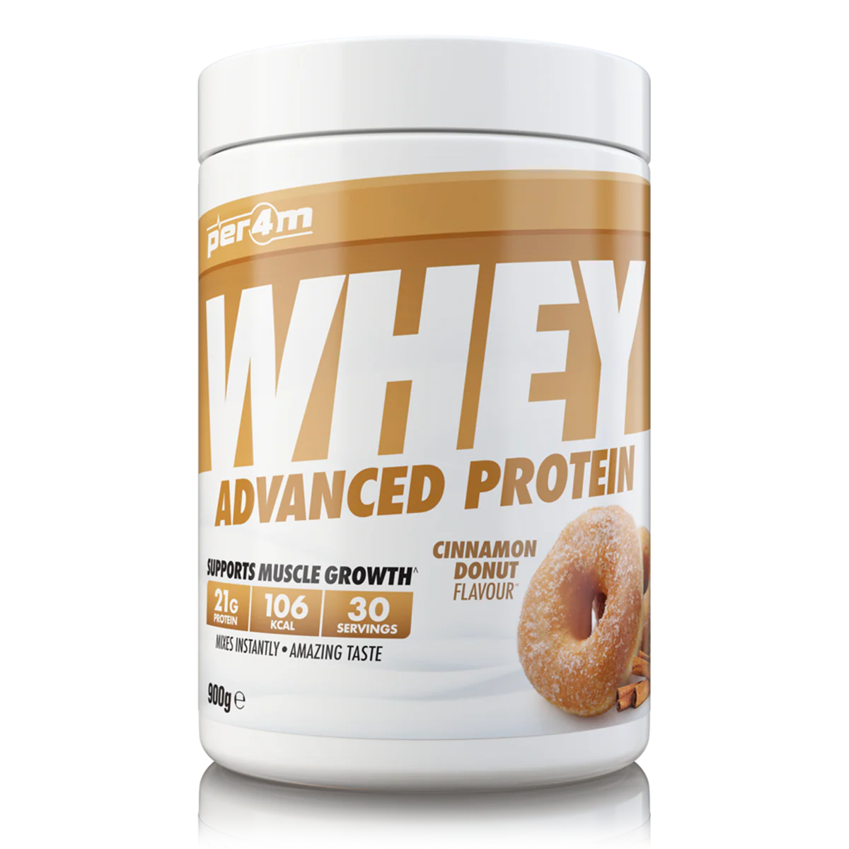 Per4m Advanced Whey Protein 900g - Cinnamon Donut
