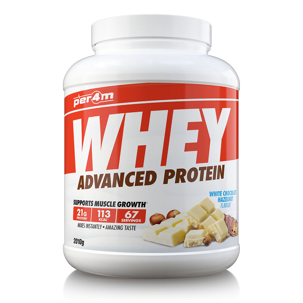 Per4m Advanced Whey Protein 2.01kg - White Chocolate Hazelnut