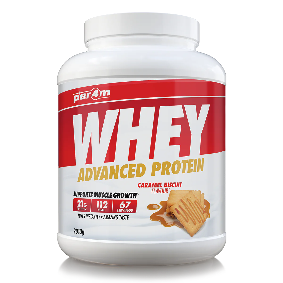 Per4m Advanced Whey Protein 2.01kg - Caramel Biscuit