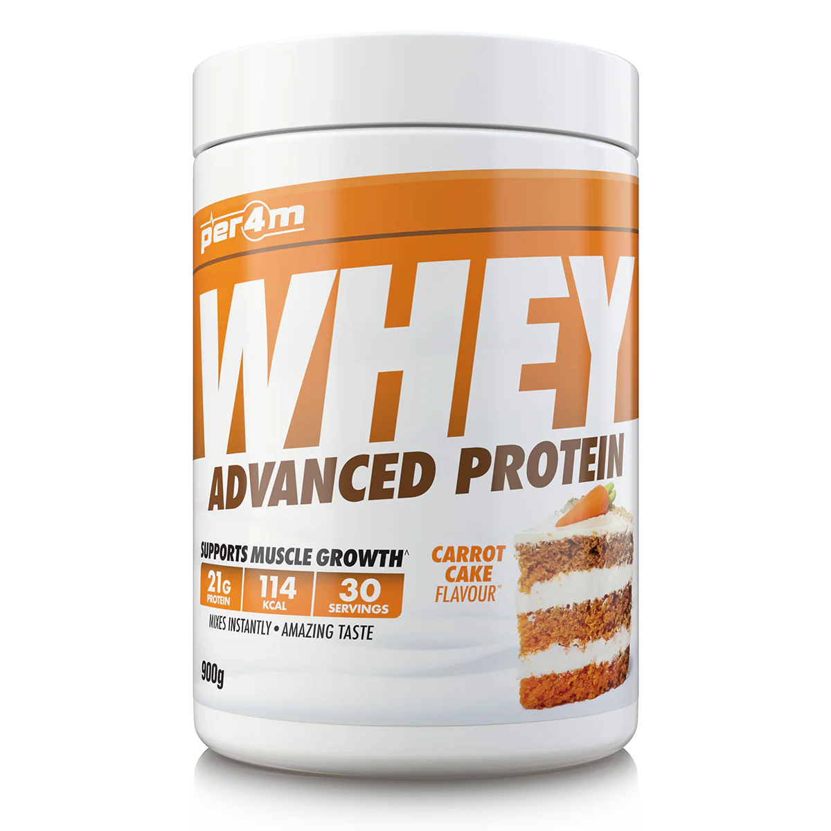 Per4m Advanced Whey Protein 900g - Carrot Cake