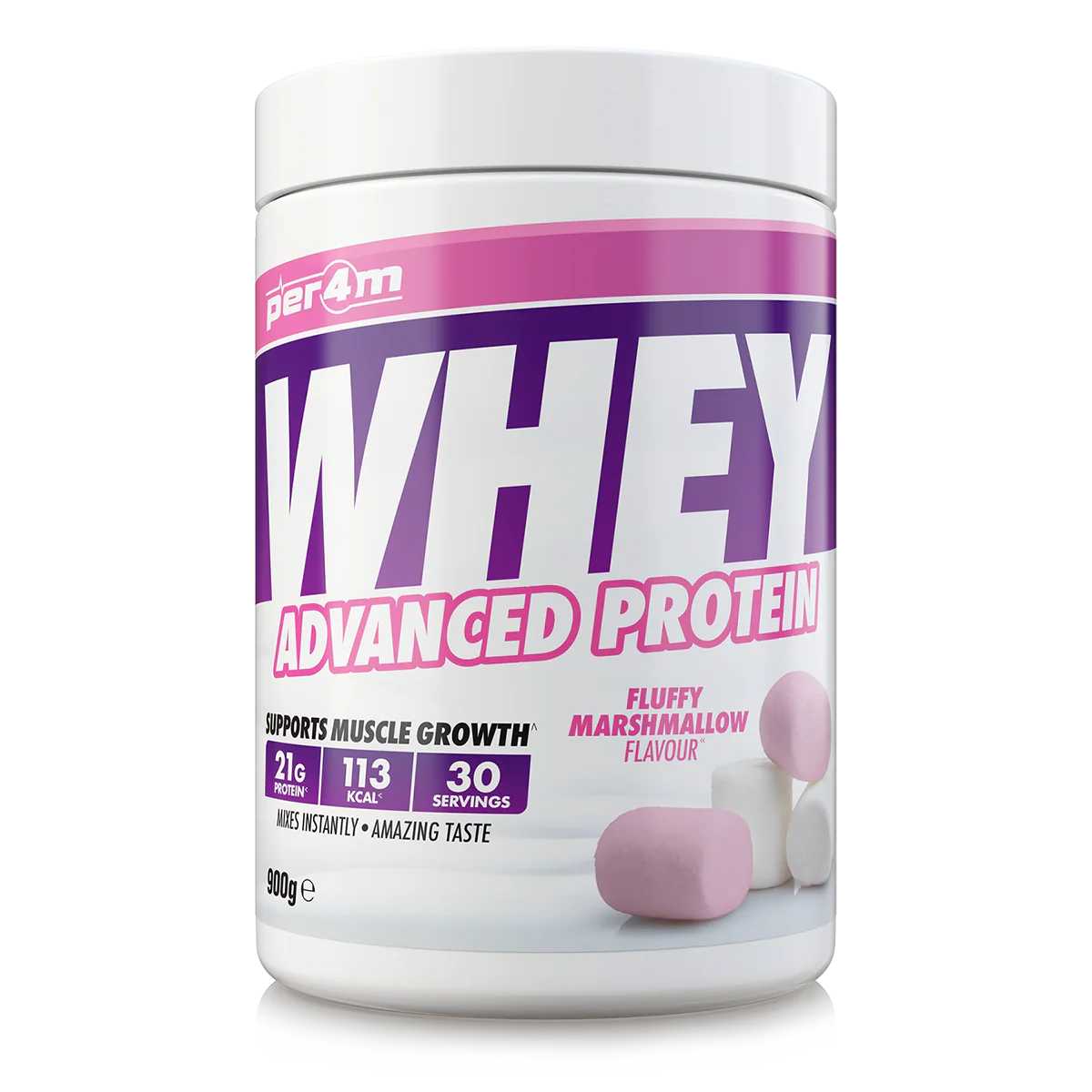 Per4m Advanced Whey Protein 900g - Fluffy Marshmallow
