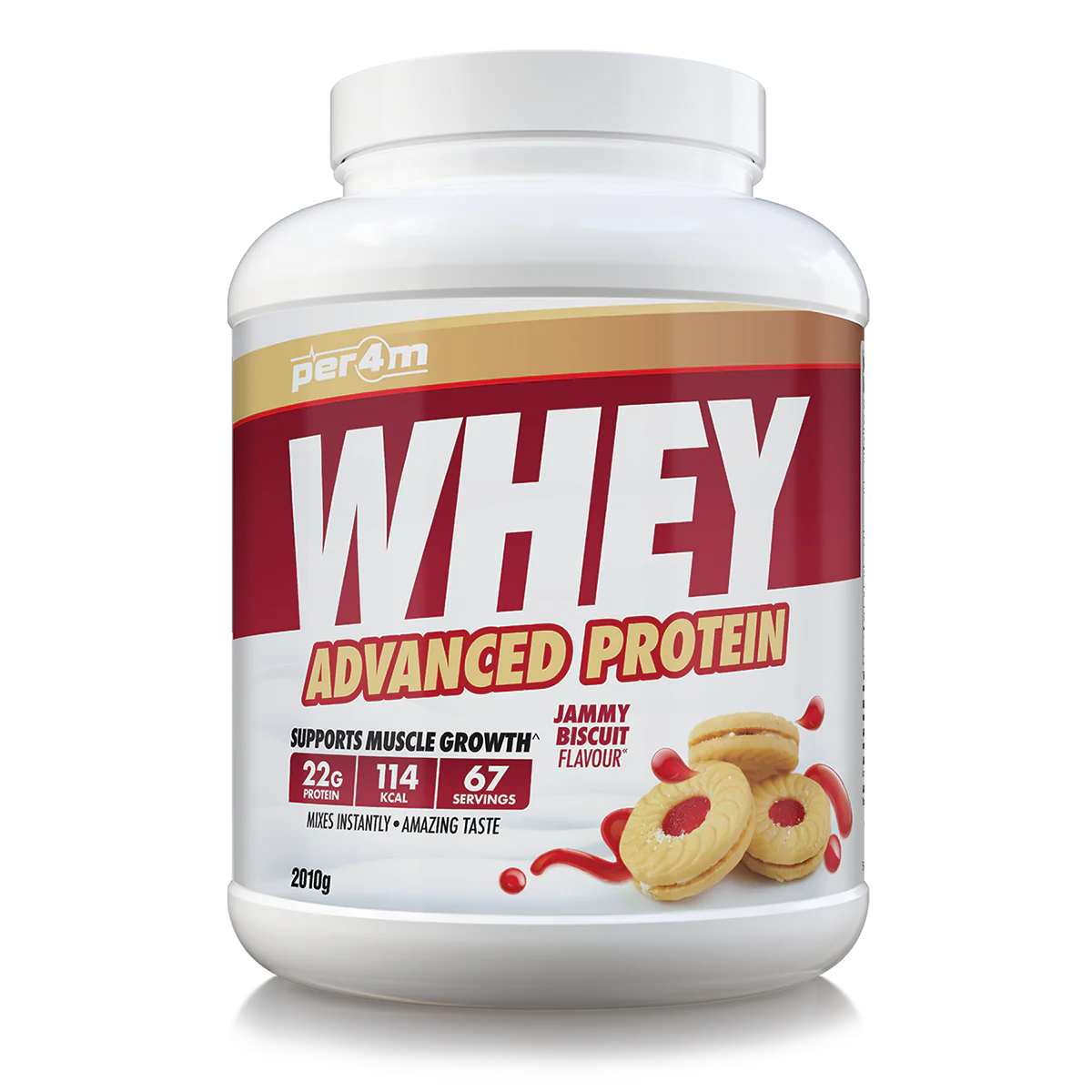 Per4m Advanced Whey Protein 2.01kg - Jammy Biscuit