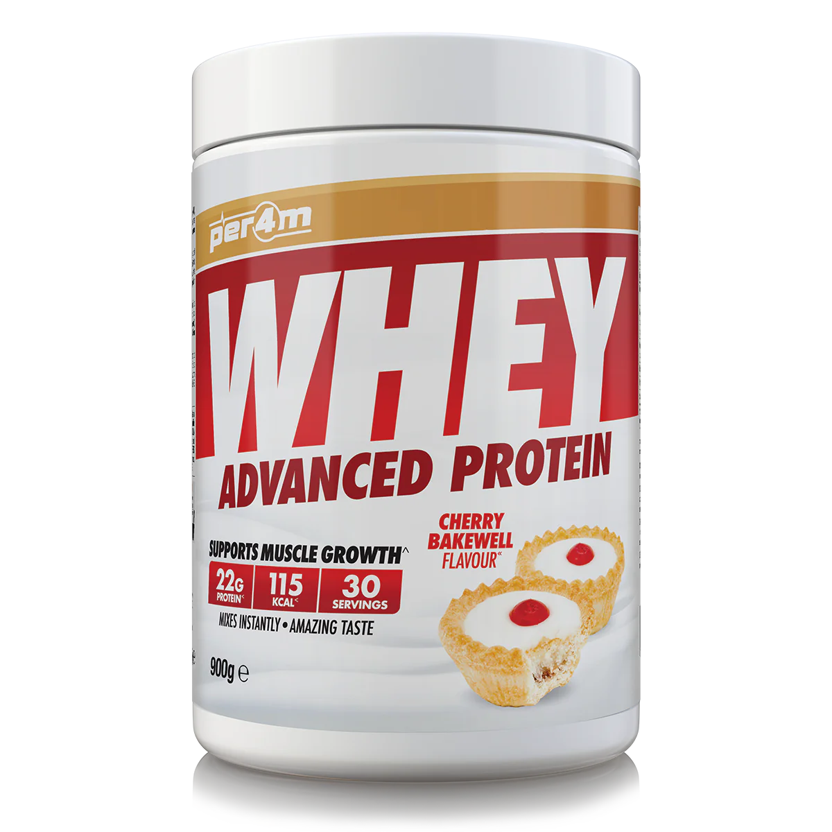 Per4m Advanced Whey Protein 900g - Cherry Bakewell