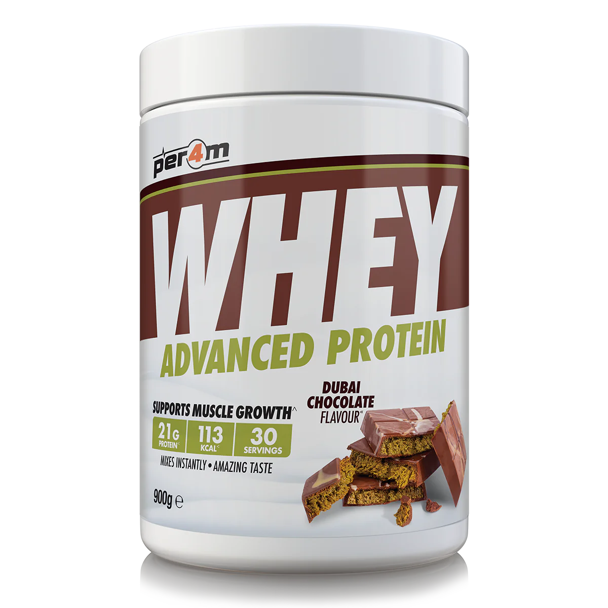 Per4m Advanced Whey Protein 900g - Dubai Chocolate