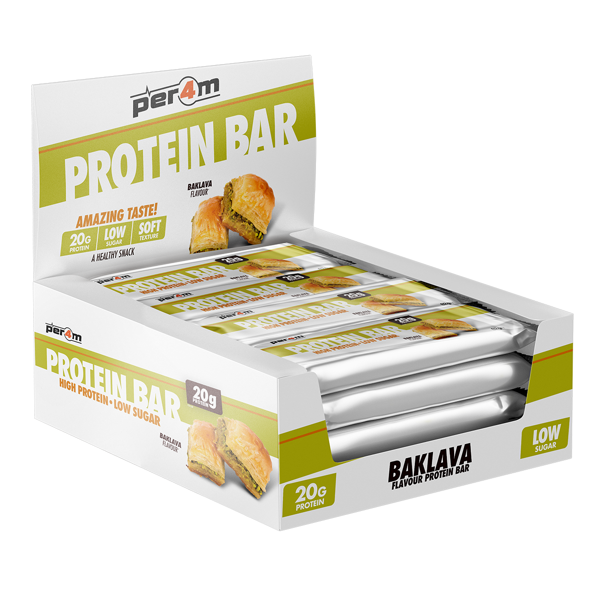 Per4m Protein Bar Baklava 12x62g packshot