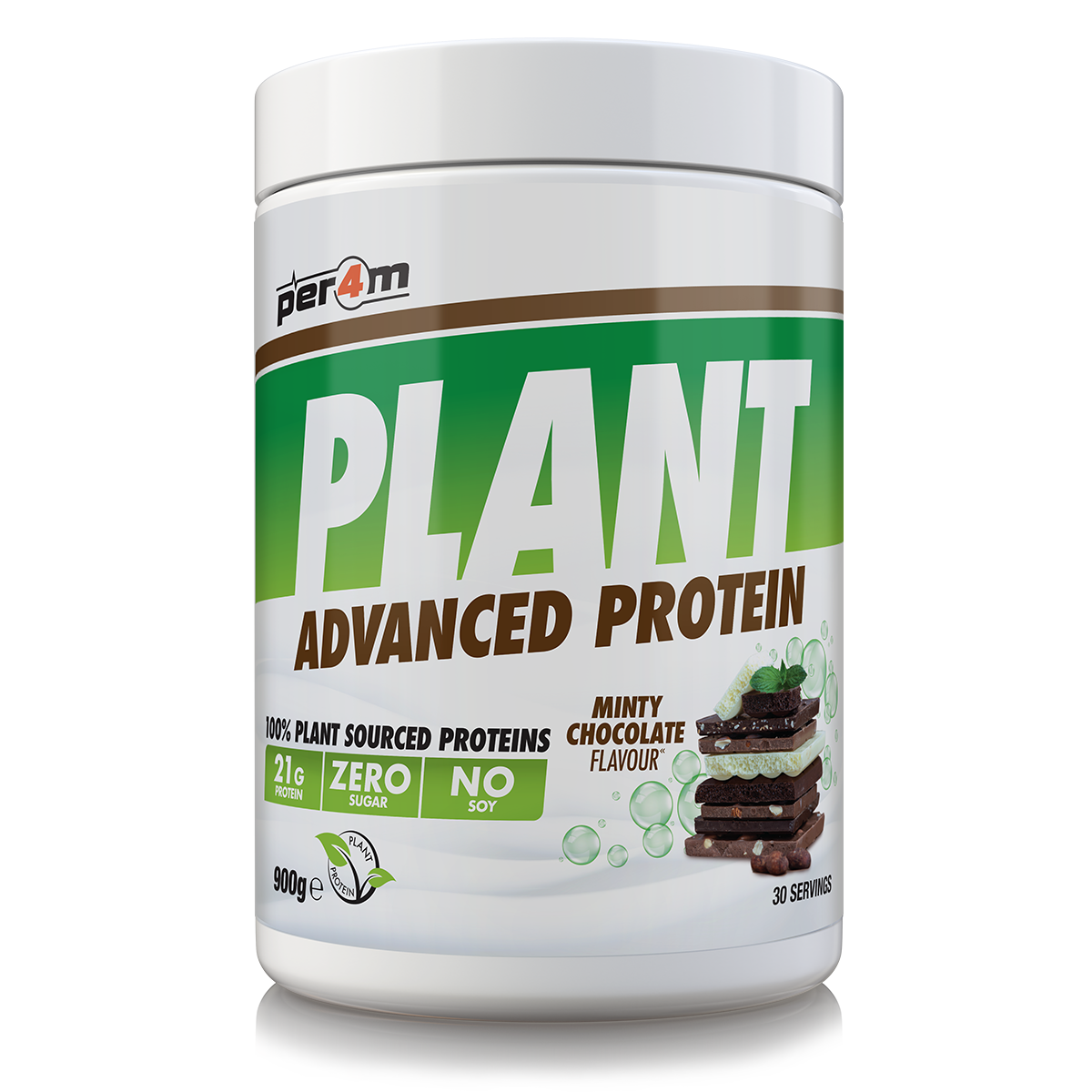 Per4m Plant Protein 900g — Chocolate Mint (Minty Chocolate) — front