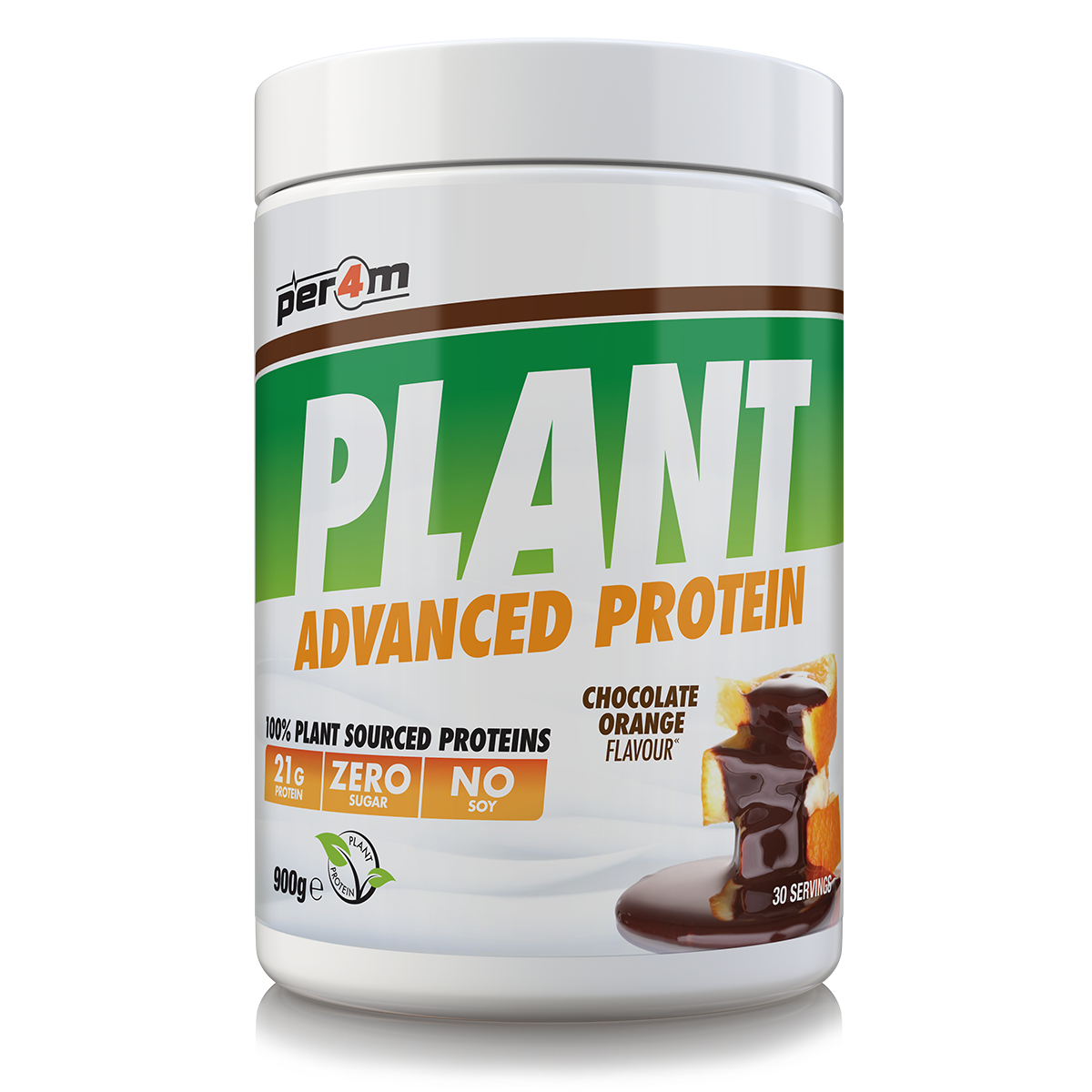 Per4m Plant Protein 900g — Chocolate Orange — front