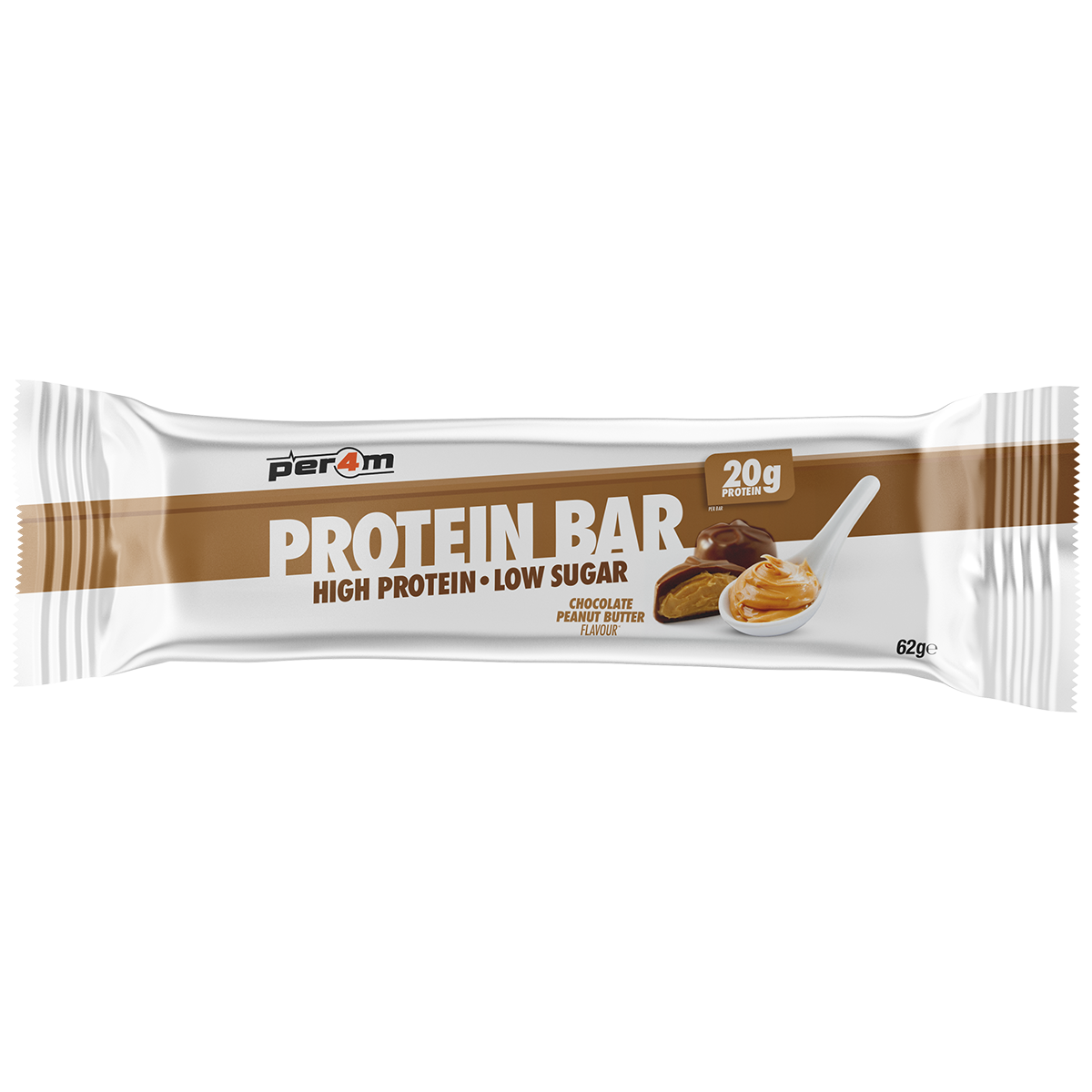 Per4m Protein Bar Chocolate Peanut Butter 62g packshot