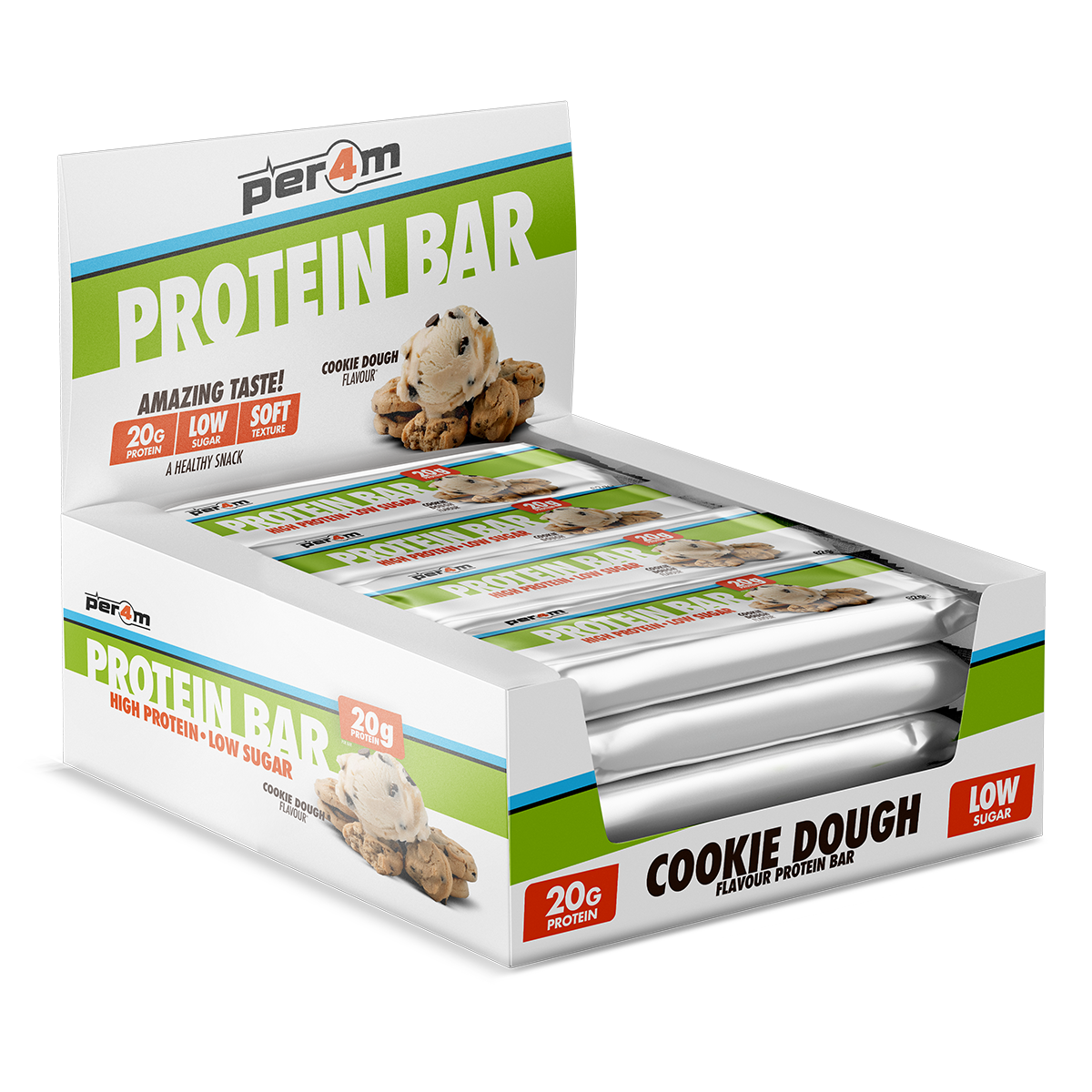 Per4m Protein Bar 12x62g Cookie Dough