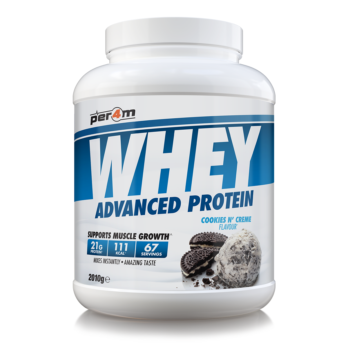 Per4m Advanced Whey Protein 2.01kg Cookies N Creme packshot