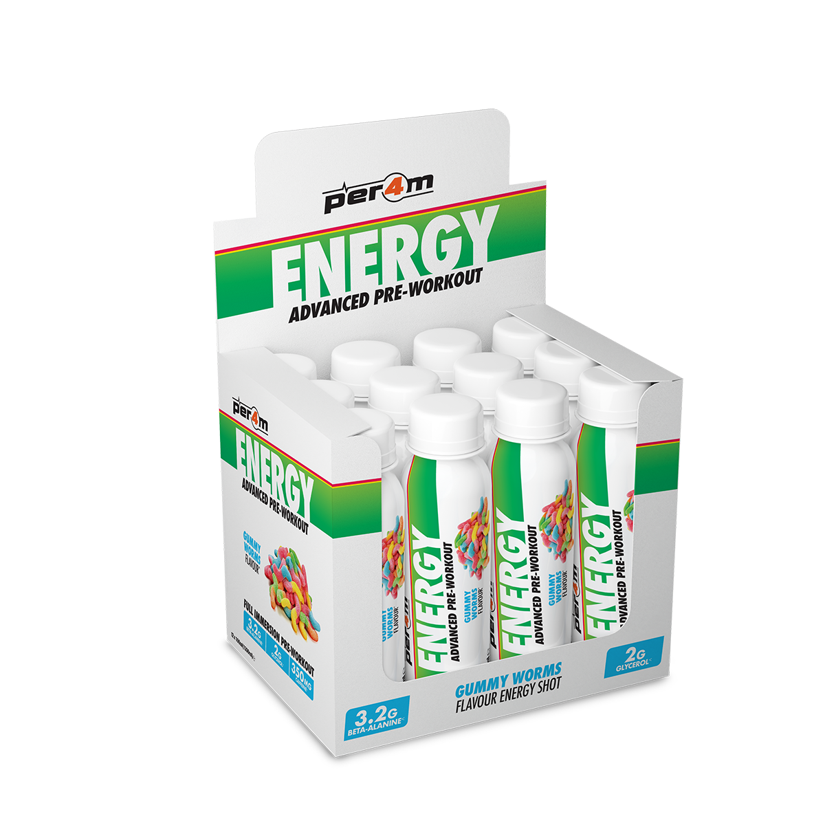 Per4m Energy Pre Workout Shot 12x100ml