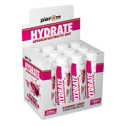 Per4m Hydrate Advanced Electrolyte Shot 12x100ml Raspberry Cherry