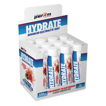 Per4m Hydrate Advanced Electrolyte Shot 12x100ml Strawberry Blackcurrant packshot