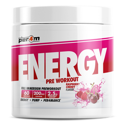 Per4m Energy Pre Workout 390g Raspberry Cherry packshot