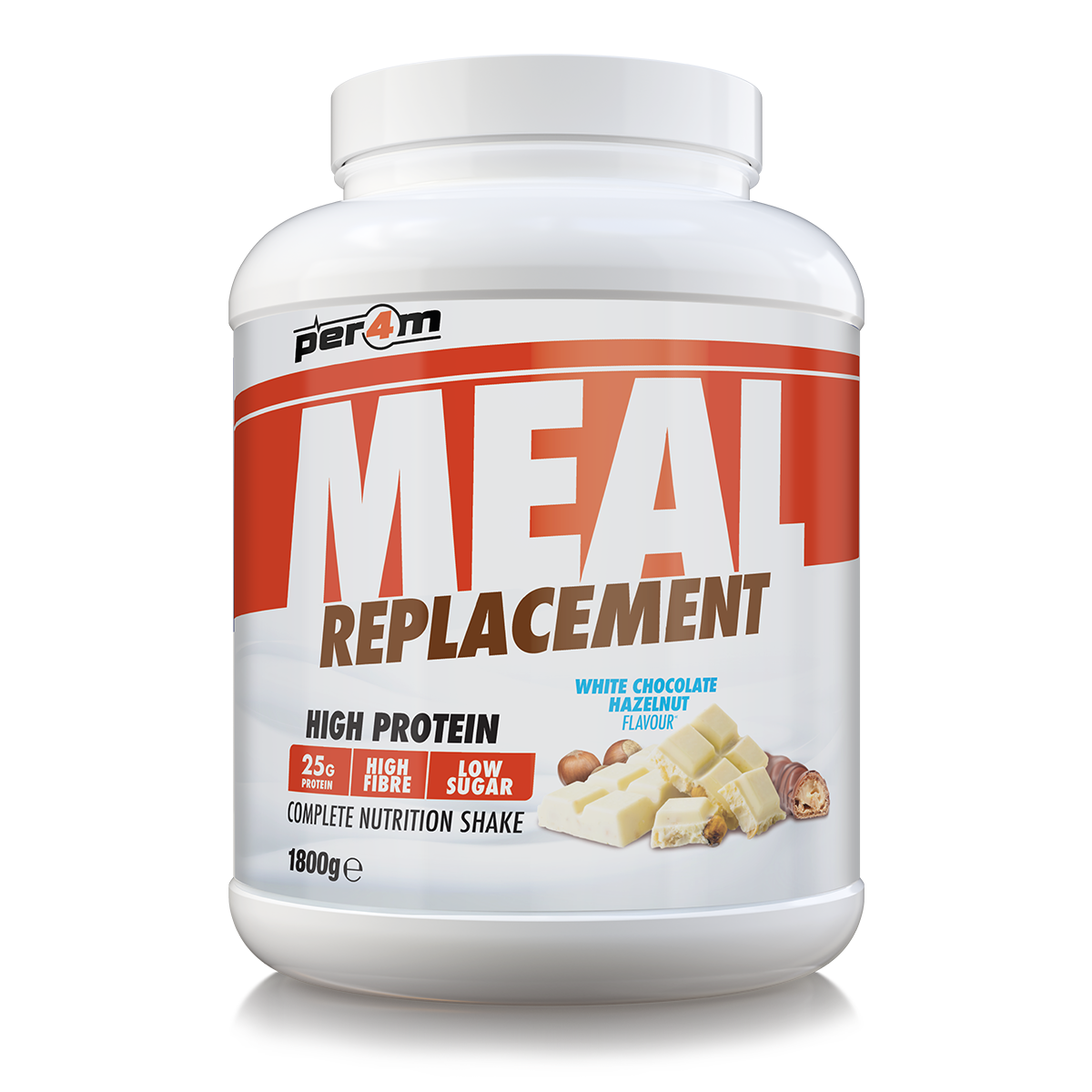 Per4m Meal Replacement 1.8kg — White Chocolate Hazelnut