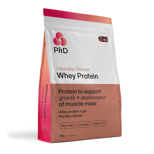 PhD Nutrition Powder Whey 1kg Chocolate packshot