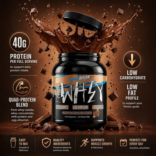 Sport Asylum Psycho Whey 908g Chocolate Milkshake