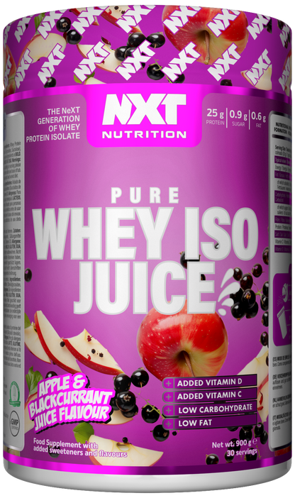 NXT Nutrition Pure Whey ISO Juice 900g Apple & Blackcurrant Squash packshot