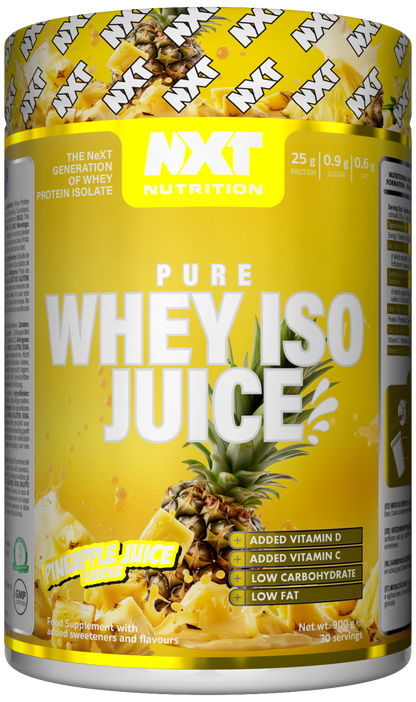 NXT Nutrition Pure Whey ISO Juice 900g Pineapple Juice packshot