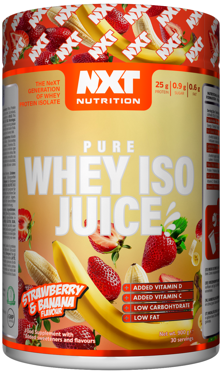 NXT Nutrition Pure Whey ISO Juice 900g
