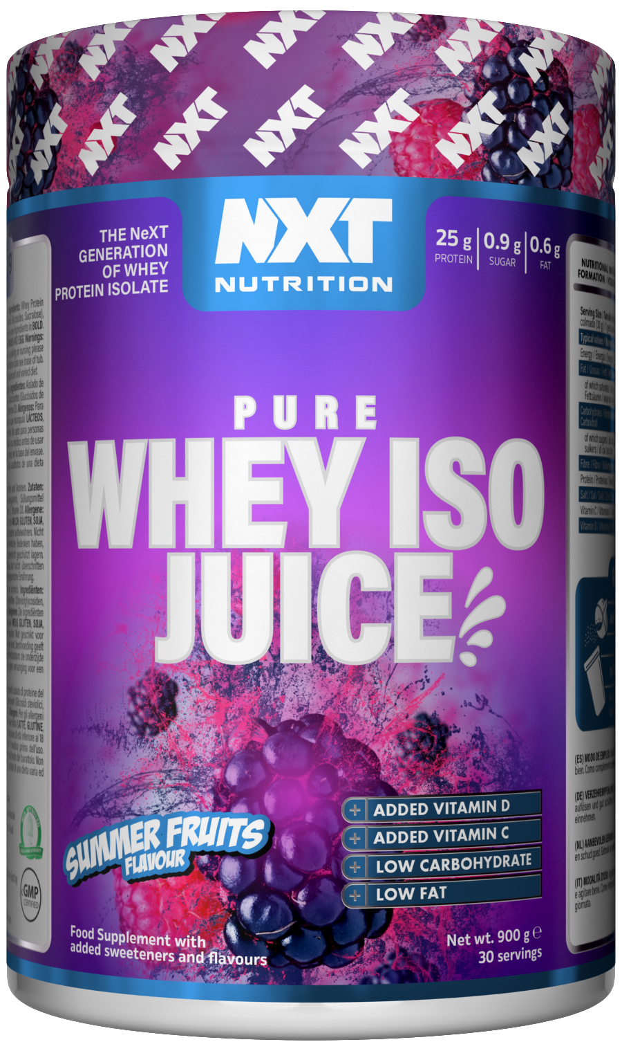 NXT Nutrition Pure Whey ISO Juice 900g