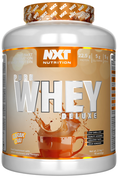 NXT Nutrition Pure Whey Deluxe 2.1kg Karak Chai packshot