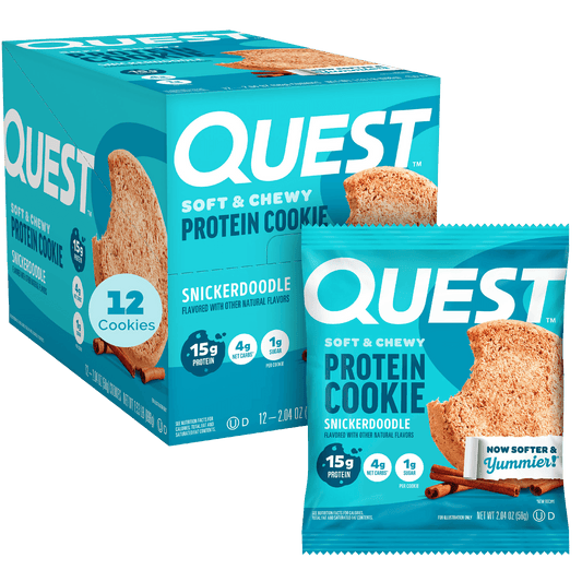 Quest Nutrition Protein Cookie 12x58g Snickerdoodle packshot