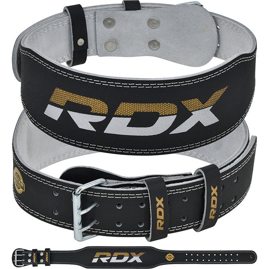 RDX Belt 4" Leather S Black/Gold packshot