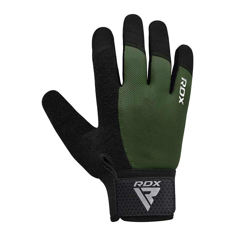 RDX W1F Full Finger Gym Workout Gloves Army Green